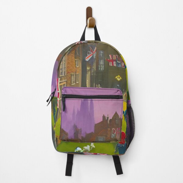 Item preview, 1800s UK Night Gathering with Union Jack Flags designed and sold by GrizzlyCollective.