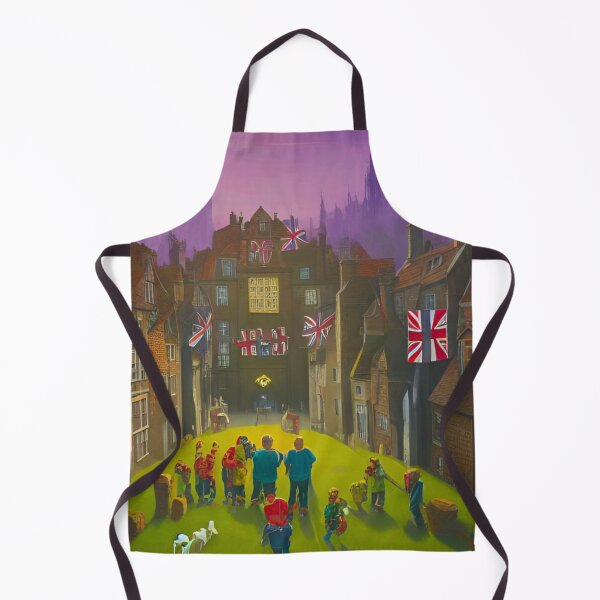 Item preview, 1800s UK Night Gathering with Union Jack Flags designed and sold by GrizzlyCollective.
