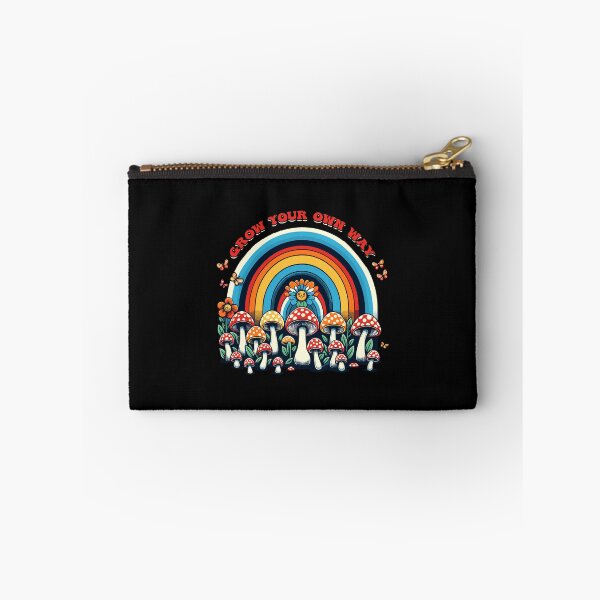 Item preview, Grow Your Own Way Rainbow Mushrooms Flower Groovy Vintage designed and sold by Dressed For  Duty.
