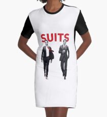 suits Graphic T-Shirt Dress