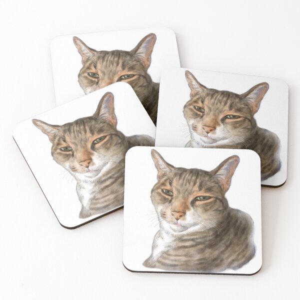 Item preview, Cute adorable tabby cat portrait designed and sold by Nalidsa Sukprasert.