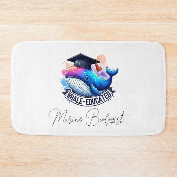 Item preview, Well-Educated Marine Biologist - "Whale-Educated Marine Biologist" - Watercolor design designed and sold by Fun-N-Cool-Tees.
