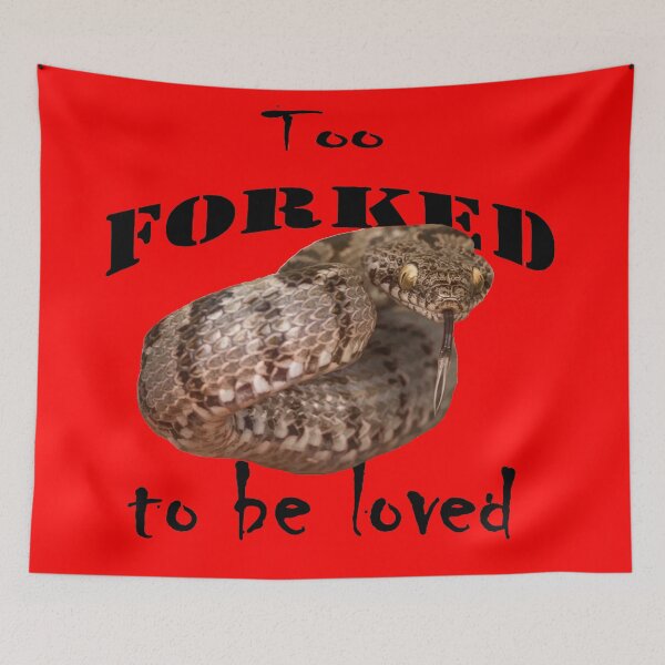 Item preview, Too Forked To Be Loved Fun Snake designed and sold by taiche.