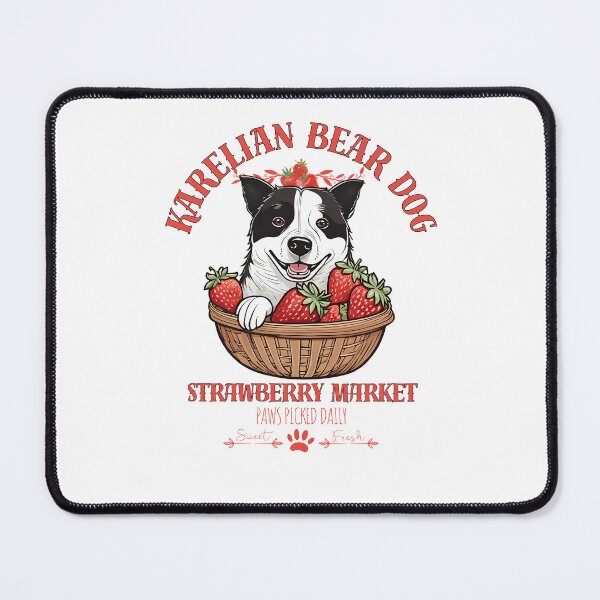 Item preview, Coquette Aesthetic Dog Strawberry market paws picked daily sweet and freesh fruits karelian bear dog designed and sold by GoodyPaws.
