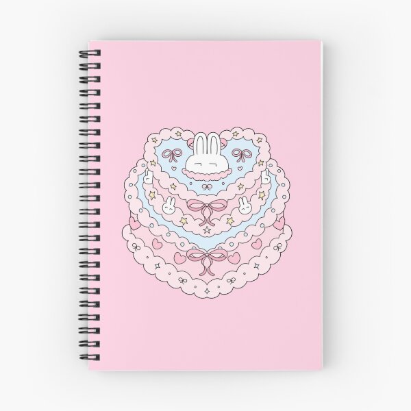 Item preview, Kawaii Pastel Pink Bunny Cake Dessert Sticker For Journal Planner designed and sold by gomi-studio.
