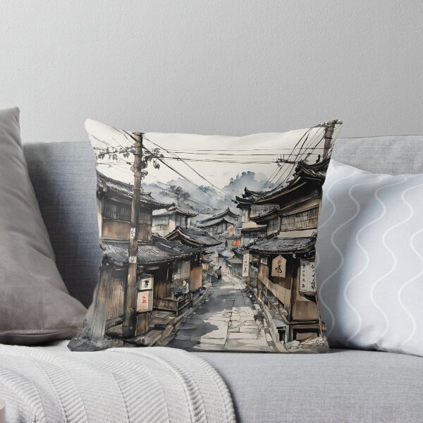 Item preview, traditional japanese city view  designed and sold by Gokceshop.