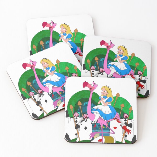 Item preview, Alice wonderland flamingo ride  designed and sold by Leahsartworks.