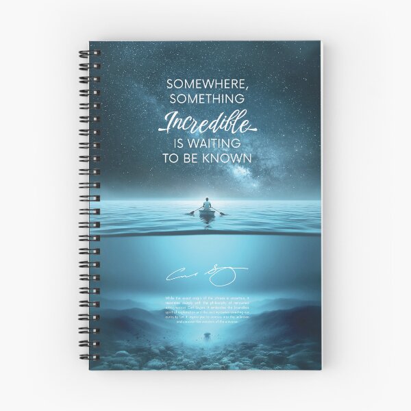 Item preview, Carl Sagan American Astronomer, Somewhere, Something Incredible Is Waiting To Be Known - Cosmos Poster designed and sold by artColourized.