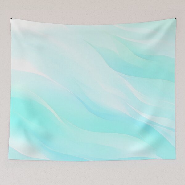 Item preview, Blue and green smooth wind wave designed and sold by Luinaforest.