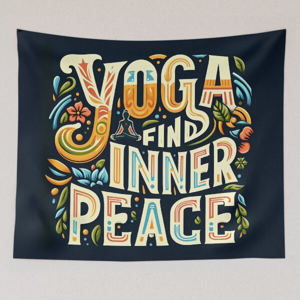 Item preview, Yoga Find Inner Peace, typography designed and sold by maxmaj.