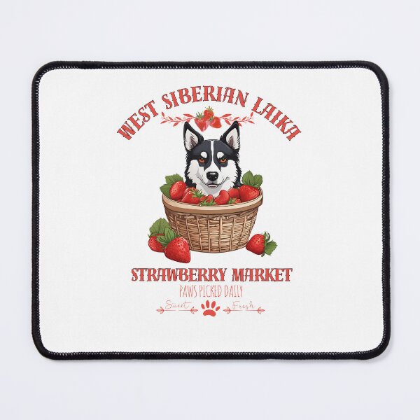 Item preview, Coquette Aesthetic Dog Strawberry market paws picked daily sweet and freesh fruits west siberian laika designed and sold by GoodyPaws.