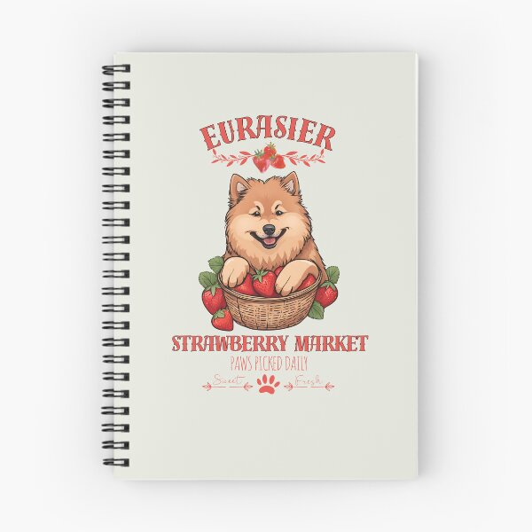 Item preview, Coquette Aesthetic Dog Strawberry market paws picked daily sweet and freesh fruits eurasier designed and sold by GoodyPaws.