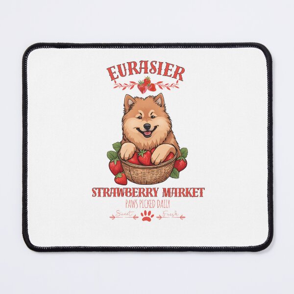 Item preview, Coquette Aesthetic Dog Strawberry market paws picked daily sweet and freesh fruits eurasier designed and sold by GoodyPaws.