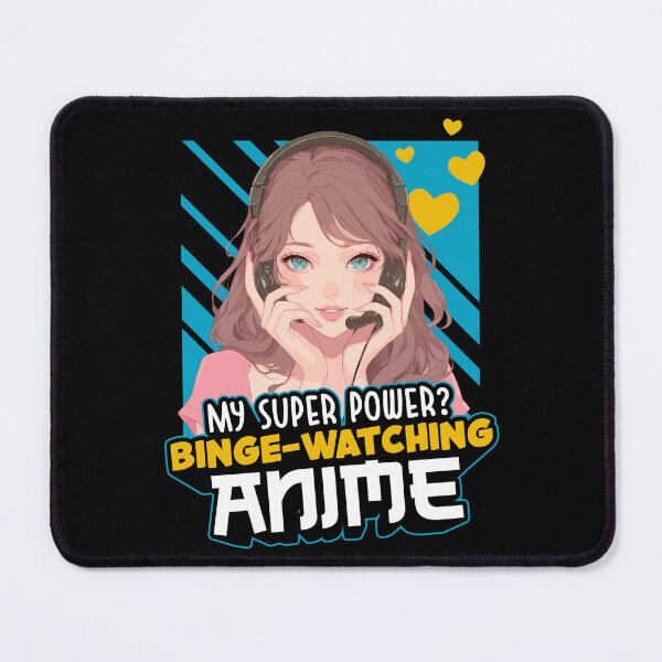 Item preview, Anime Binge-Watching Superpower Funny Otaku Manga designed and sold by LumbardaDesigns.