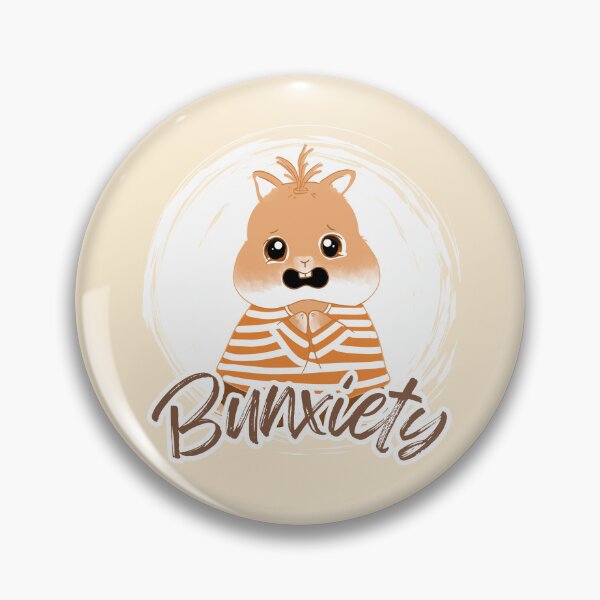 Item preview, Bunxiety | cute orange Bunny anxiety | Bunniesmee T-Shirt designed and sold by bunniesmee.