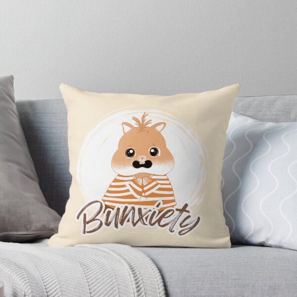 Item preview, Bunxiety | cute orange Bunny anxiety | Bunniesmee T-Shirt designed and sold by bunniesmee.