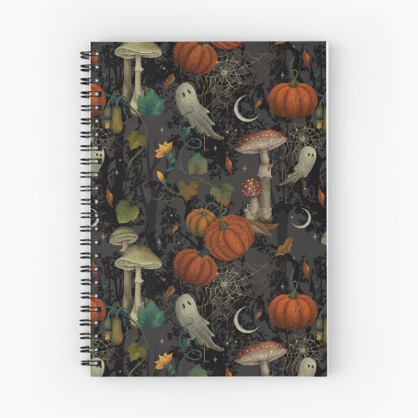 Item preview, CottageCore Halloween-Pumpkin Ghost Pattern designed and sold by episodicDrawing.