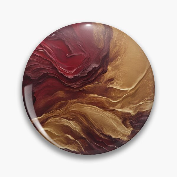 Item preview, red and gold abstract painting designed and sold by Gokceshop.