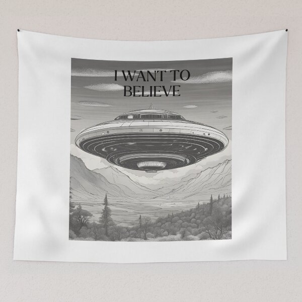 Item preview, UFO I WANT TO BELIEVE designed and sold by Bison Artistry.