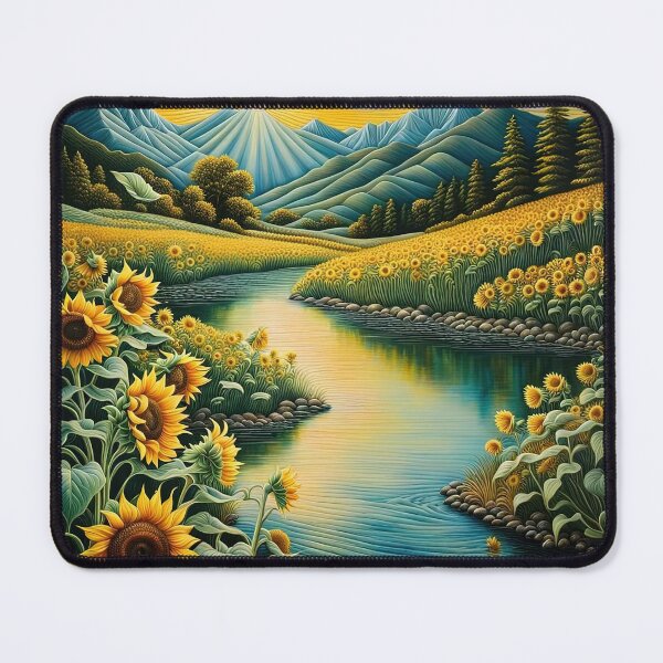 Item preview, sunflowers mountain beautiful designed and sold by Callumpparkin.