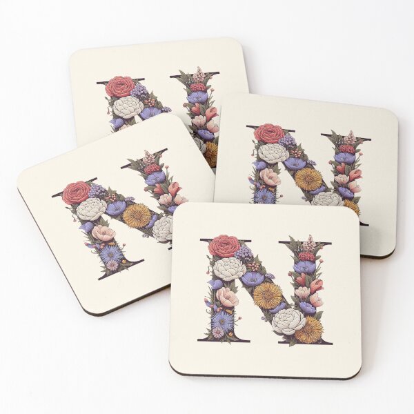 Item preview, Floral Letter N designed and sold by zzz888.