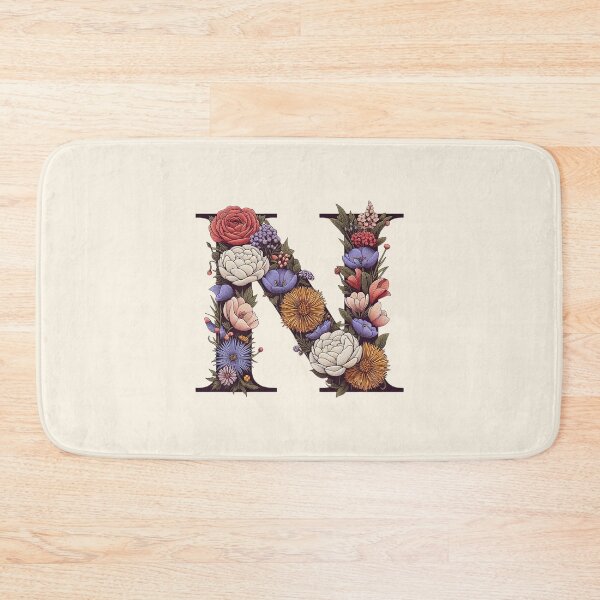 Item preview, Floral Letter N designed and sold by zzz888.