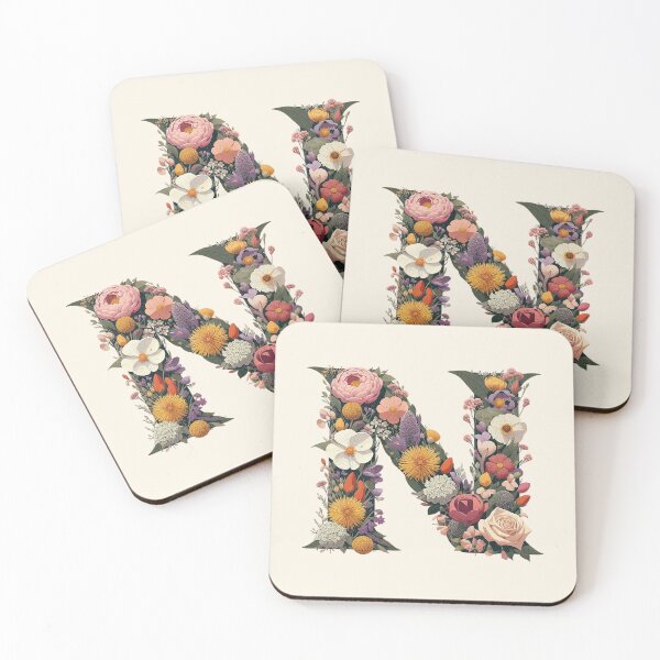 Item preview, Floral Letter N designed and sold by zzz888.