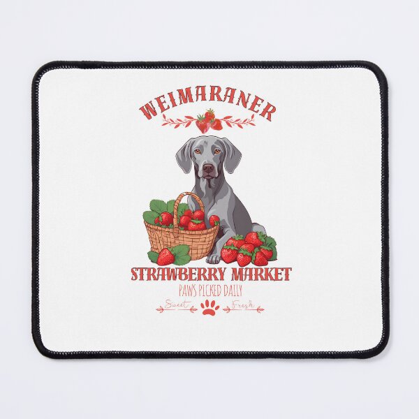 Item preview, Coquette Aesthetic Dog Strawberry market paws picked daily sweet and fresh weimaraner designed and sold by GoodyPaws.