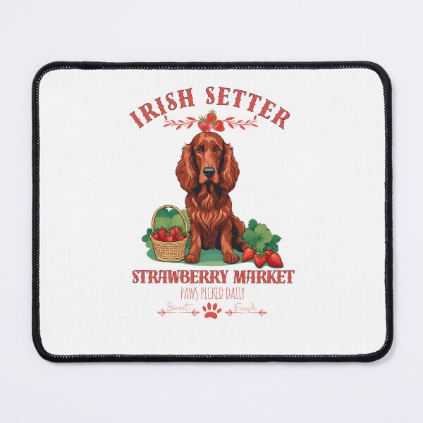 Item preview, Coquette Aesthetic Dog Strawberry market paws picked daily sweet and fresh irish setter designed and sold by GoodyPaws.