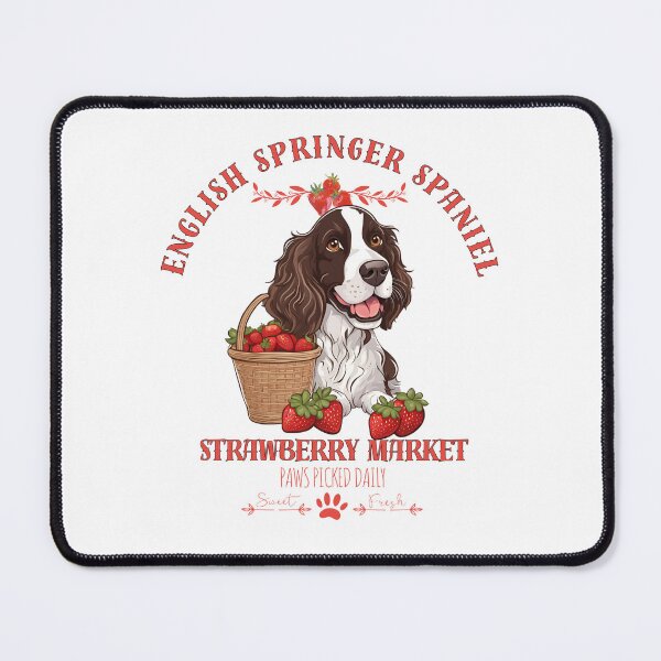 Item preview, Coquette Aesthetic Dog Strawberry market paws picked daily sweet and fresh english springer spaniel designed and sold by GoodyPaws.