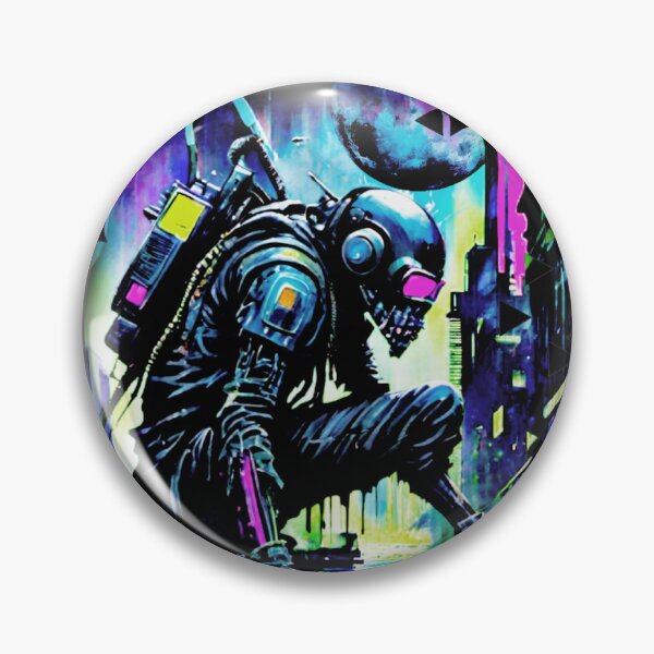 Artikelvorschau, Dunkler digitaler urbaner Humanoid | Cyberpunk-Stadtkreatur der Zukunft entworfen und verkauft von DopeStick.