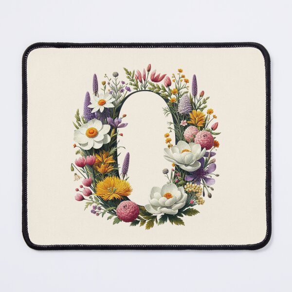 Aperçu de l'œuvre Lettre florale O créée et vendue par zzz888.