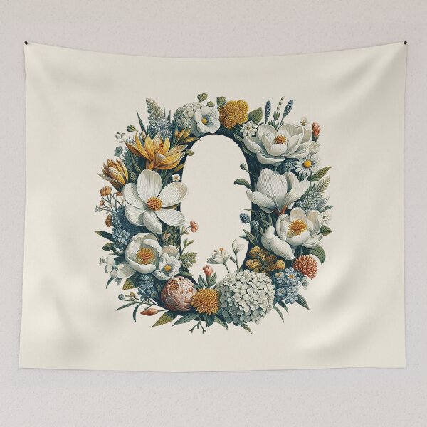 Item preview, Floral Letter O designed and sold by zzz888.