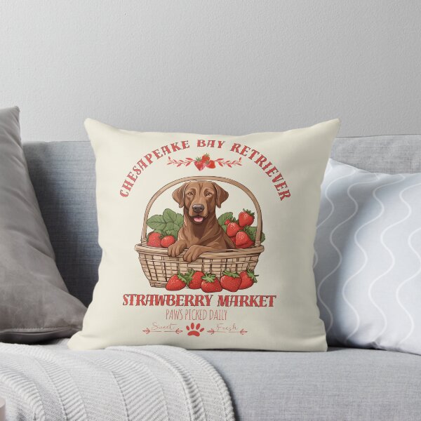 Item preview, Coquette Aesthetic Dog Strawberry market paws picked daily sweet and fresh chesapeake bay retriever designed and sold by GoodyPaws.