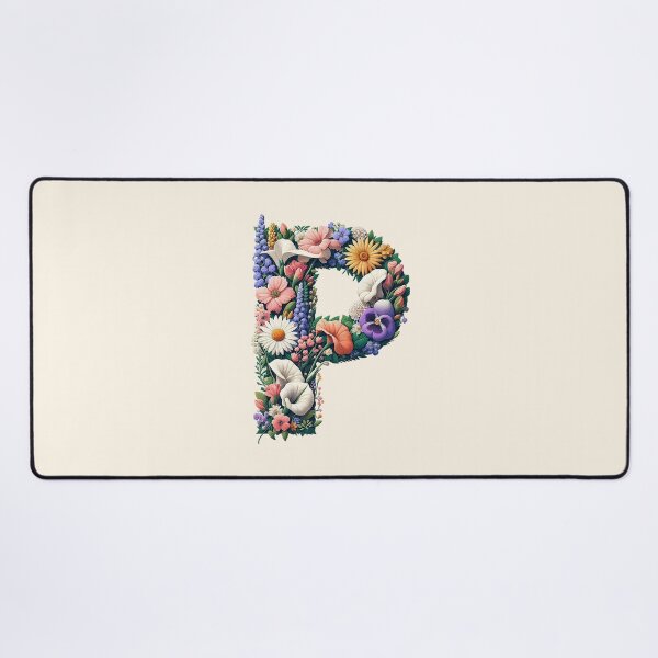 Item preview, Floral Letter P designed and sold by zzz888.