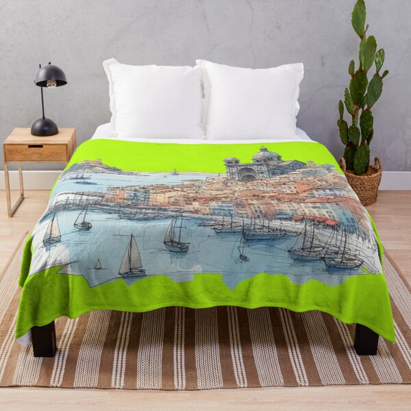 Item preview, Marseille 3D Sketch – Seaside Beauty and Historic Charm,  designed and sold by PaintMeWorld.
