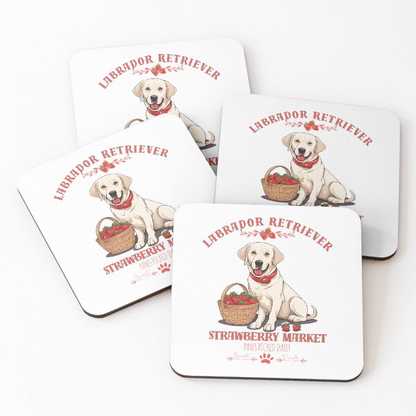 Item preview,  Coquette Aesthetic Dog Strawberry market paws picked daily sweet and fresh Labrador retriever designed and sold by GoodyPaws.