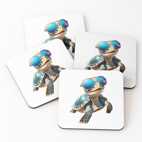Item preview, Cheerful turtle in sunglasses designed and sold by MadinaFatt.