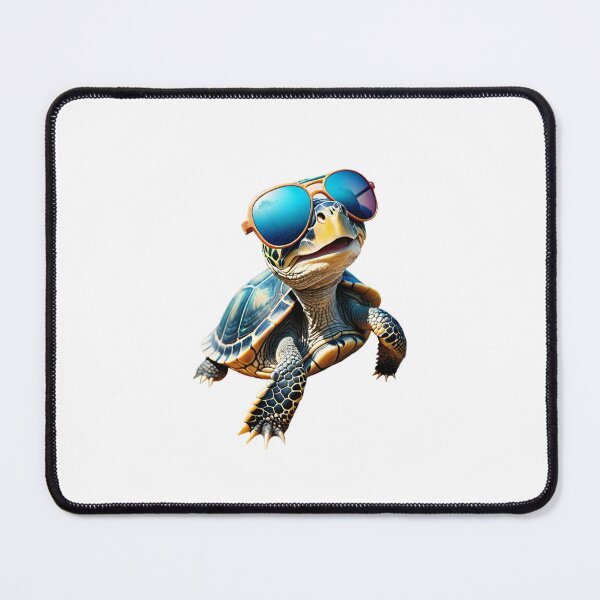 Item preview, Cheerful turtle in sunglasses designed and sold by MadinaFatt.
