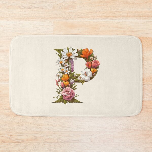 Item preview, Floral Letter P designed and sold by zzz888.