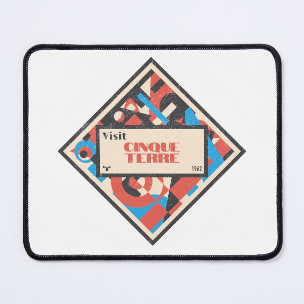 Item preview, Cinque Terre Art Deco Luggage Label designed and sold by designkitsch.