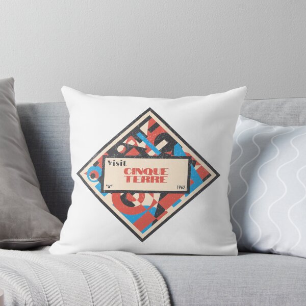 Item preview, Cinque Terre Art Deco Luggage Label designed and sold by designkitsch.