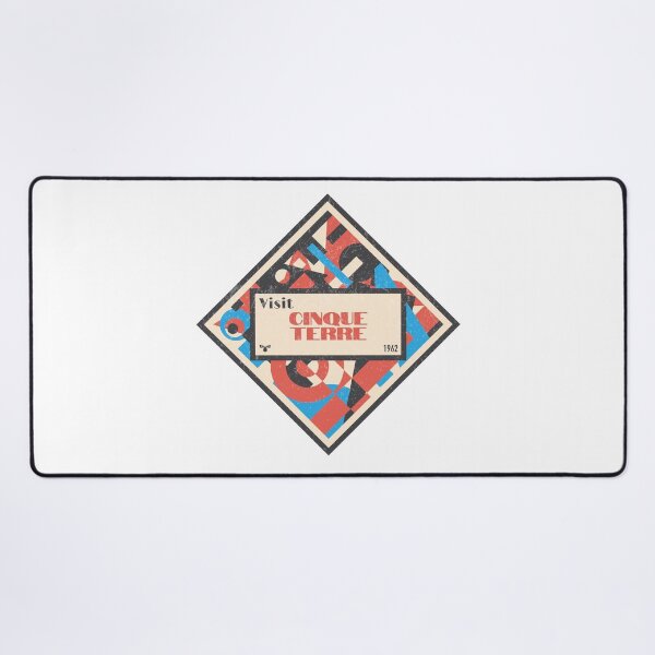 Item preview, Cinque Terre Art Deco Luggage Label designed and sold by designkitsch.