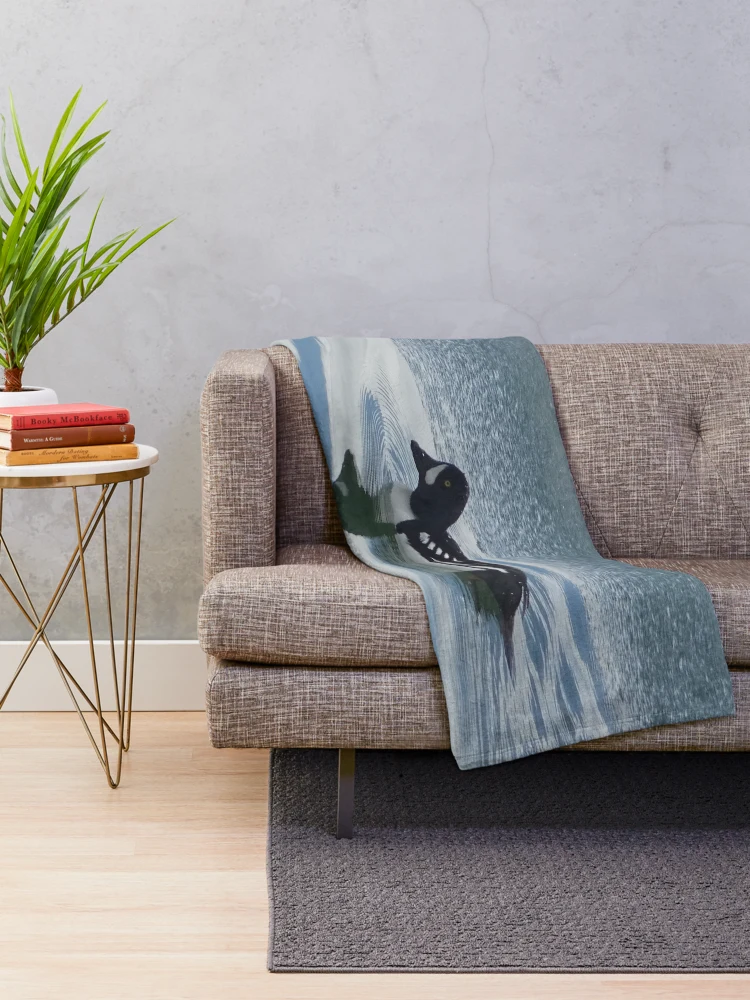 Thumbnail 2 of 6, Throw Blanket, Foraging For Fish designed and sold by Rorymacve.