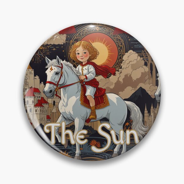Item preview, Major Arcana Tarot Card The Sun - Child on a White Horse designed and sold by Pixel Waite.