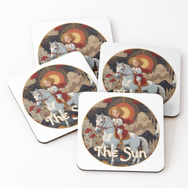 Item preview, Major Arcana Tarot Card The Sun - Child on a White Horse designed and sold by Pixel Waite.