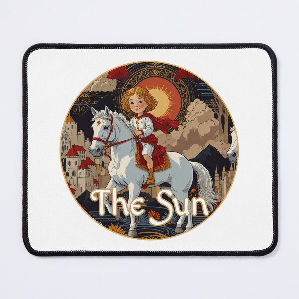Item preview, Major Arcana Tarot Card The Sun - Child on a White Horse designed and sold by Pixel Waite.