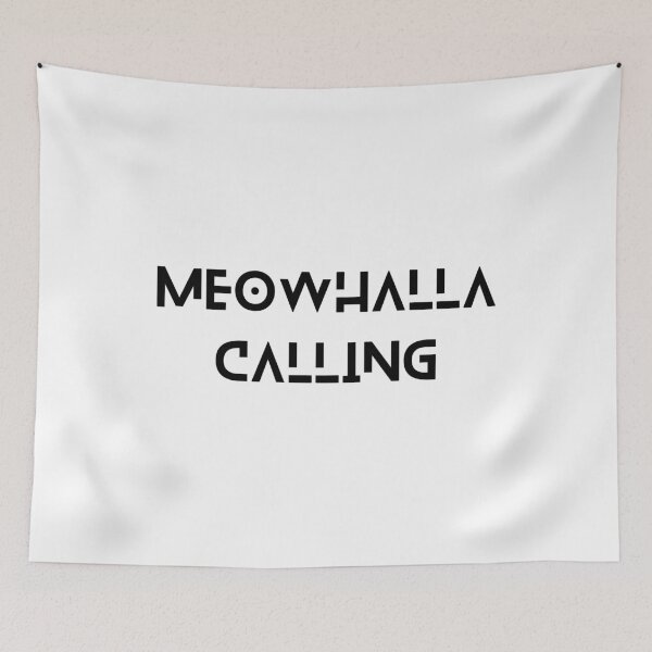 Item preview, Meowhalla calling designed and sold by Viking-Cats.