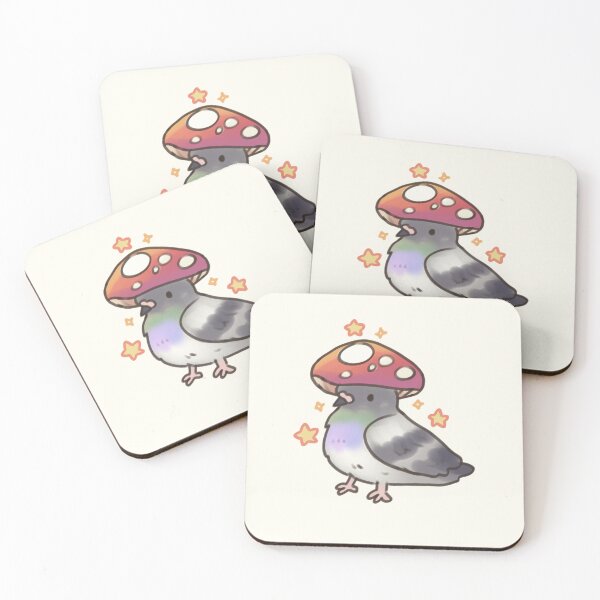 Item preview, Mushroom Pigeon with stars  designed and sold by Artofmayara.