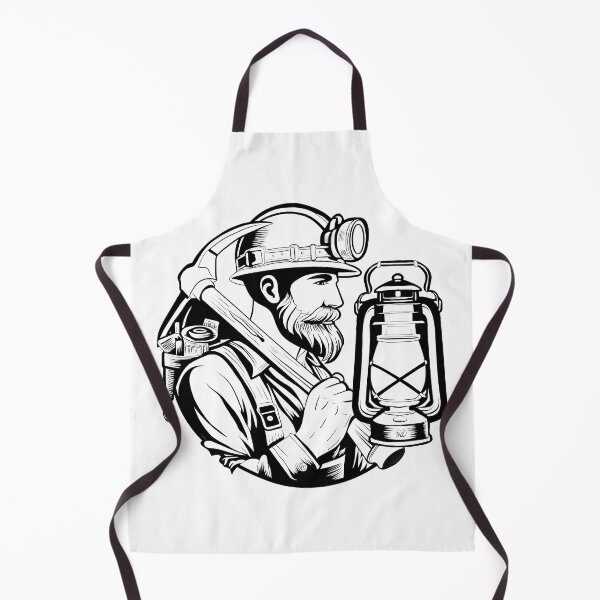 Item preview, Namaloue miner black & white designed and sold by cheznamaloue.
